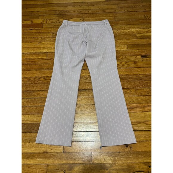 Express Womens Editor Barely Bootcut Dress Pants Size 10 Purple Striped Trousers - Picture 6 of 6